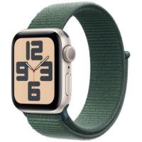 Умные часы Apple Watch Series SE 2024 44mm Aluminium Case, Starlight/Green Sport Loop