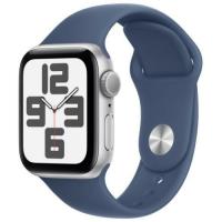 Умные часы Apple Watch Series SE 2024 44mm Silver Aluminium Case with Denim Sport Band S/M