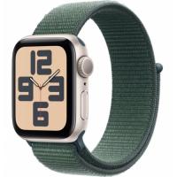 Умные часы Apple Watch Series SE 2024 40mm Starlight Aluminium Case with Lake Green Sport Loop