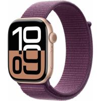 Умные часы Apple Watch Series 10 46mm Rose Gold Aluminium Case With Plum Sport Loop