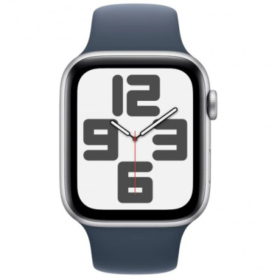 Часы Apple Watch Series SE Gen 2 2023 44mm Aluminium Case GPS, Silver/Blue Sport Band S/M