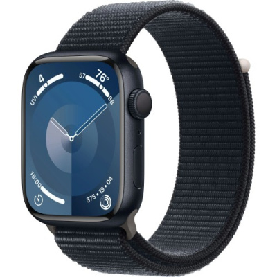 Умные часы Apple Watch Series 9 45mm Aluminium Case, Midnight Sport Loop
