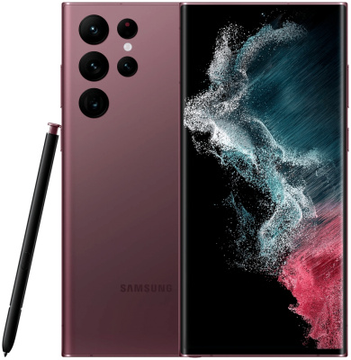 Смартфон Samsung Galaxy S22 Ultra 5G, 8/128GB, Burgundy