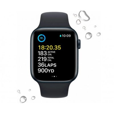 Умные часы Apple Watch Series SE Gen 2 2023 44mm Aluminium Case GPS, Midnight Sport Band S/M