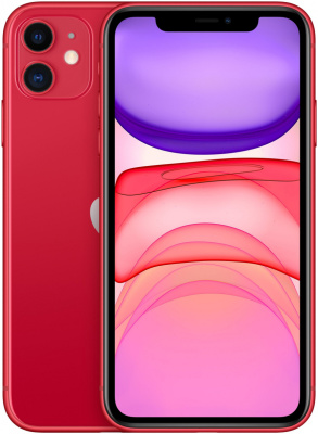 Смартфон Apple iPhone 11, 256Gb, Red (nano SIM+eSIM)