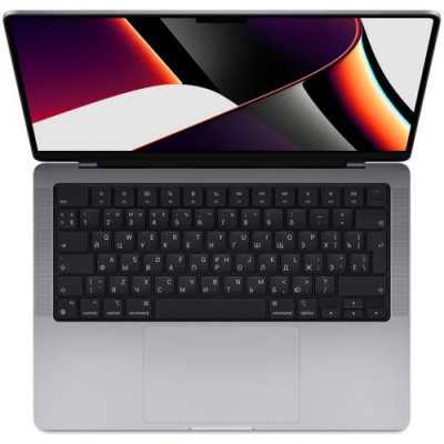 Ноутбук Apple MacBook Pro 14 (M1 Max 10C CPU, 32C GPU, 32Gb, 1Tb SSD), Z15G000DP, Space Gray