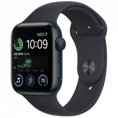 Умные часы Apple Watch Series SE Gen 2 2023 44mm Aluminium Case GPS, Midnight Sport Band M/L