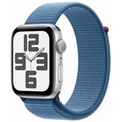 Умные часы Apple Watch Series SE Gen 2 2023 40mm Aluminium Case with Sport Loop Silver/Winter Blue