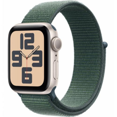 Умные часы Apple Watch Series SE 2024 40mm Starlight Aluminium Case with Lake Green Sport Loop