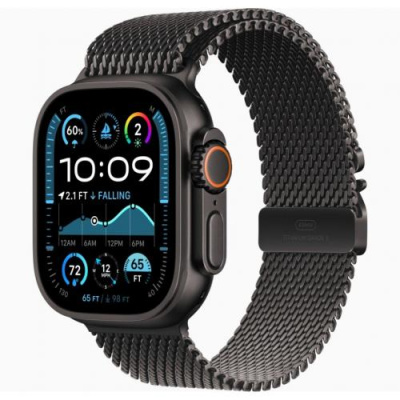 Умные часы Apple Watch Ultra 2 49mm, Black Titanium Case With M Black Milanese Loop